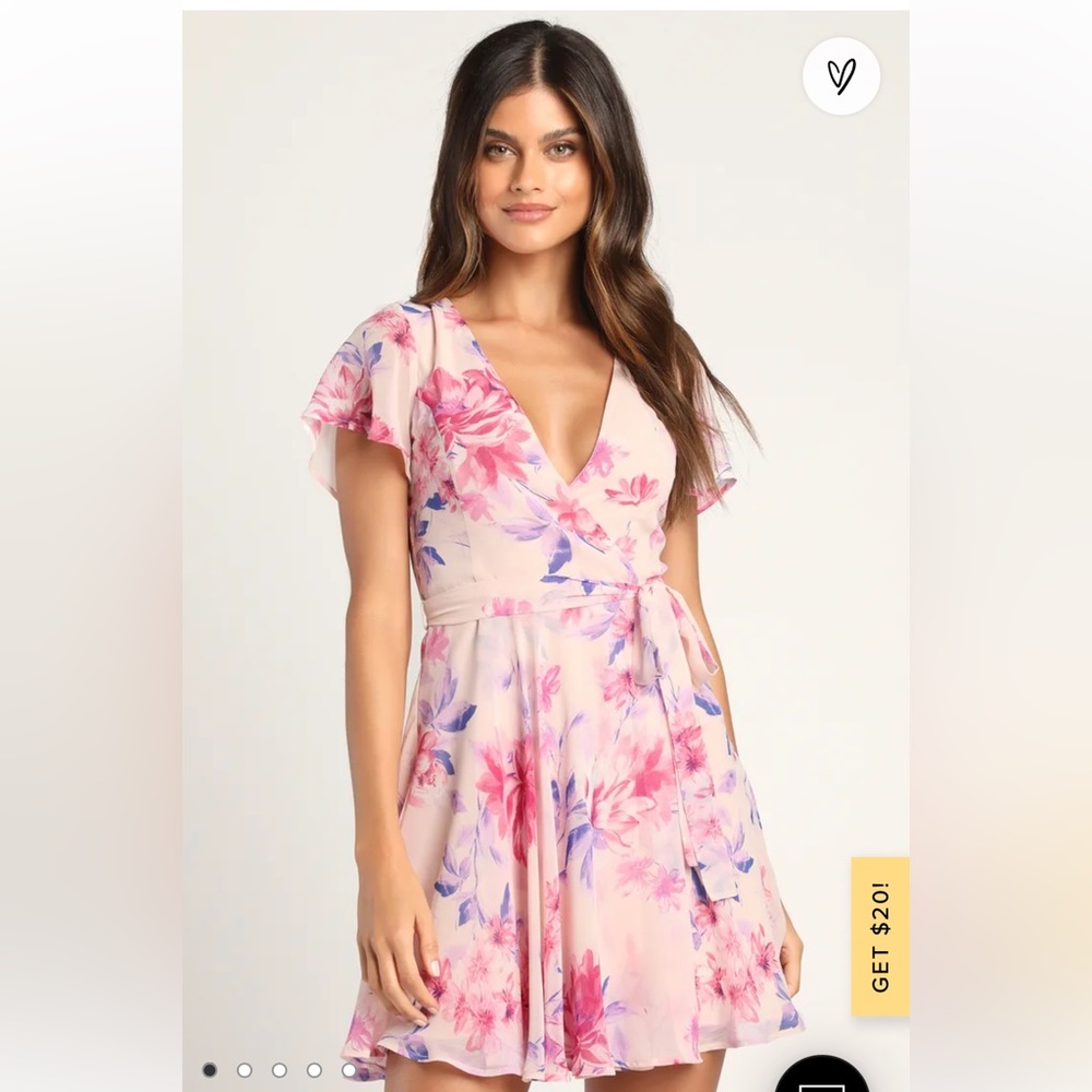 Floral wrap dress